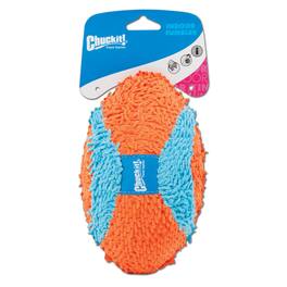 ChuckIt! - Multicolored Terrycloth Football Fumbler Football Dog Toy Medium 1 pk - Blue | Orange
