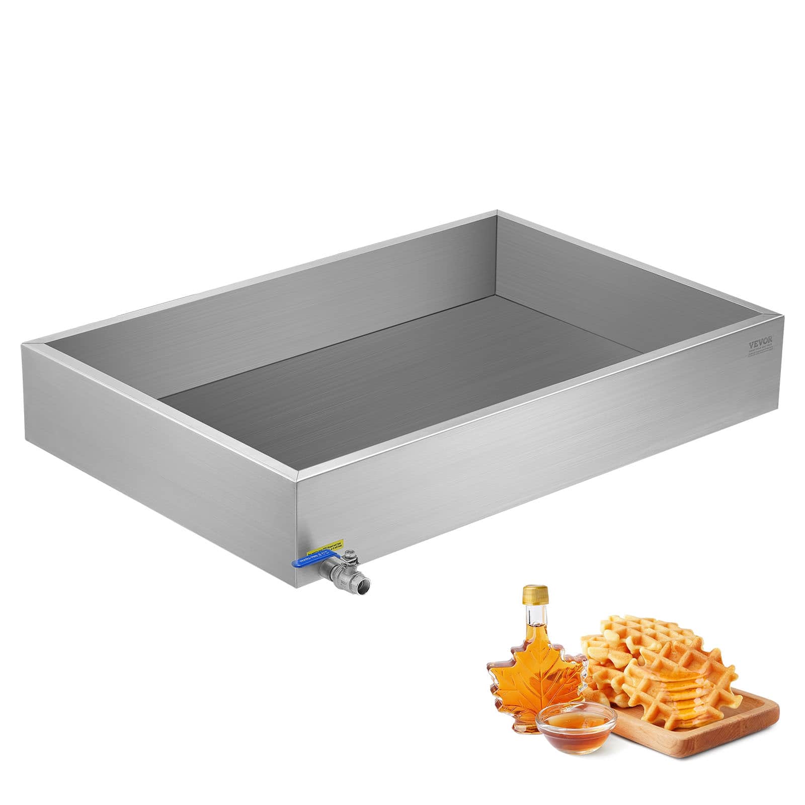 VEVOR - Maple Syrup Evaporator Pan,22.4 Gallon, 325 Cups of 8.8oz Maple Syrup, Flat Evaporator Pan,1 Valve and 3 Heating Methods - Silver price history on PriceWatchPro
