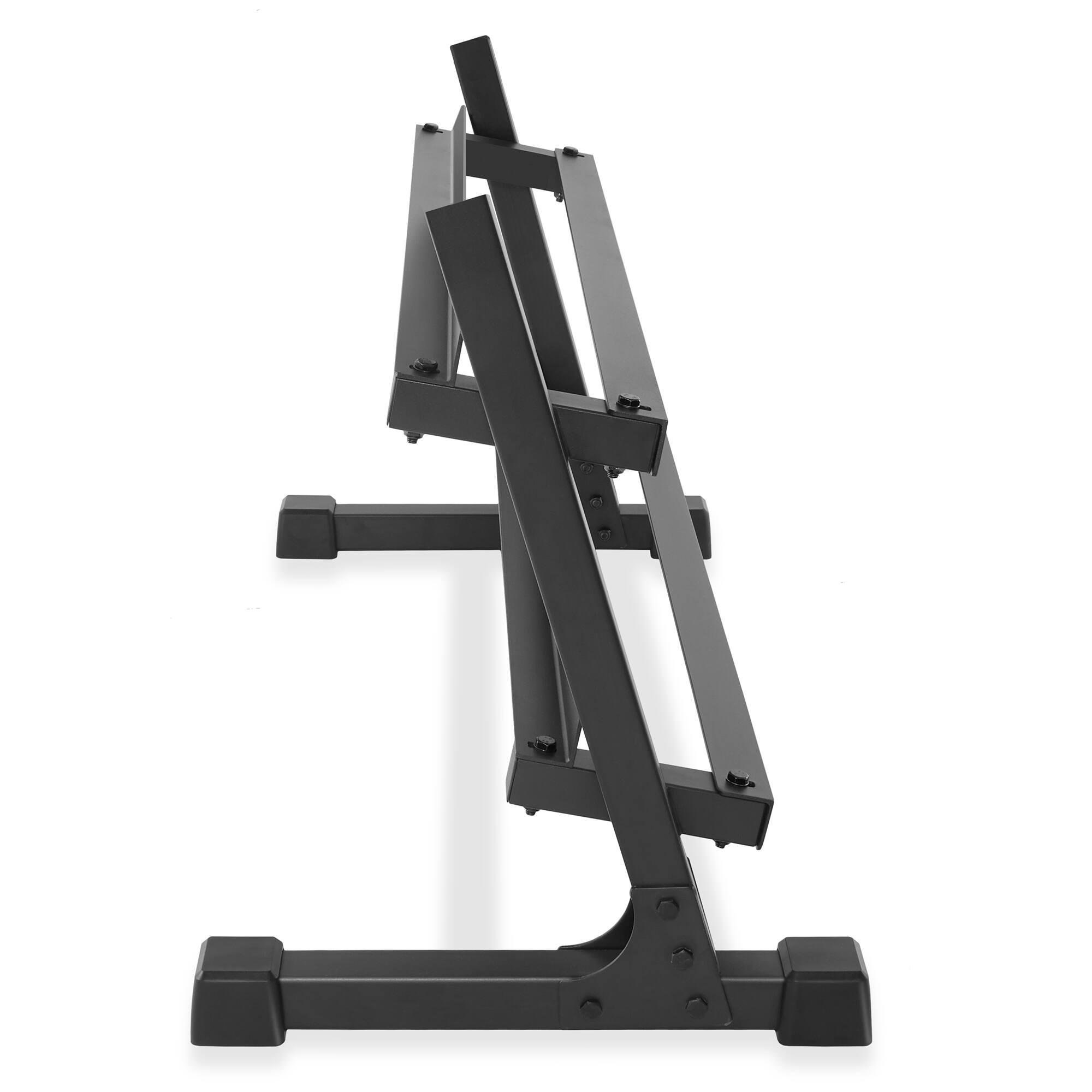 Alt View 2. Philosophy Gym - Commercial Dumbbell Rack - Heavy-Duty - Black.