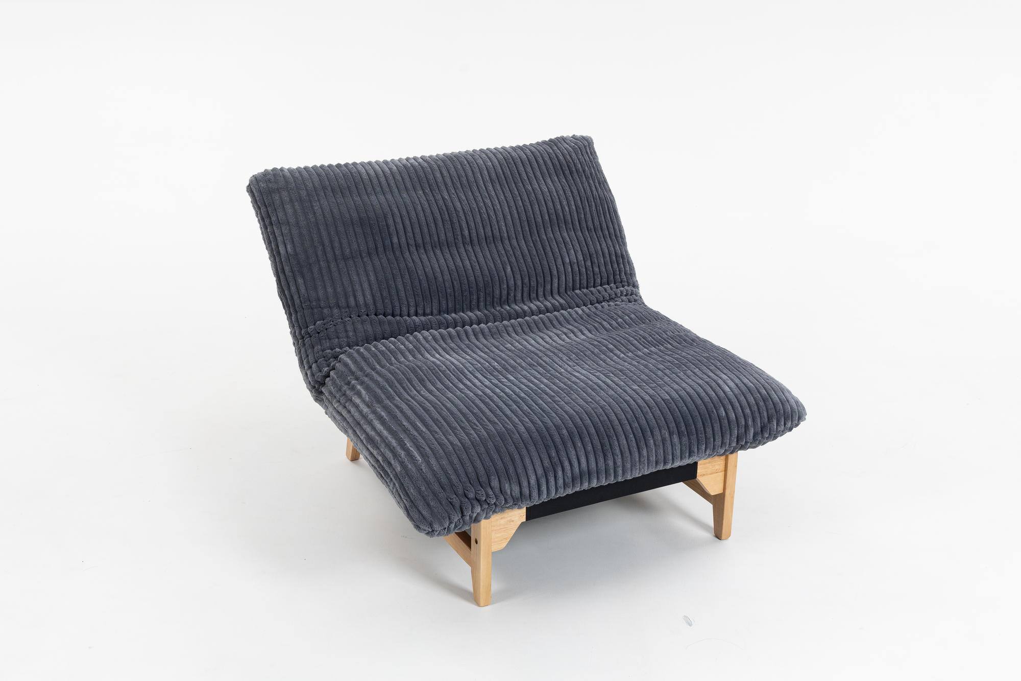 Alt View 2. Meqiodas - Bean bag chair for Adults ,Accent Armless Lazy Sofa, Casual Single Sofa, For Living Room And Bedroom - Gray.