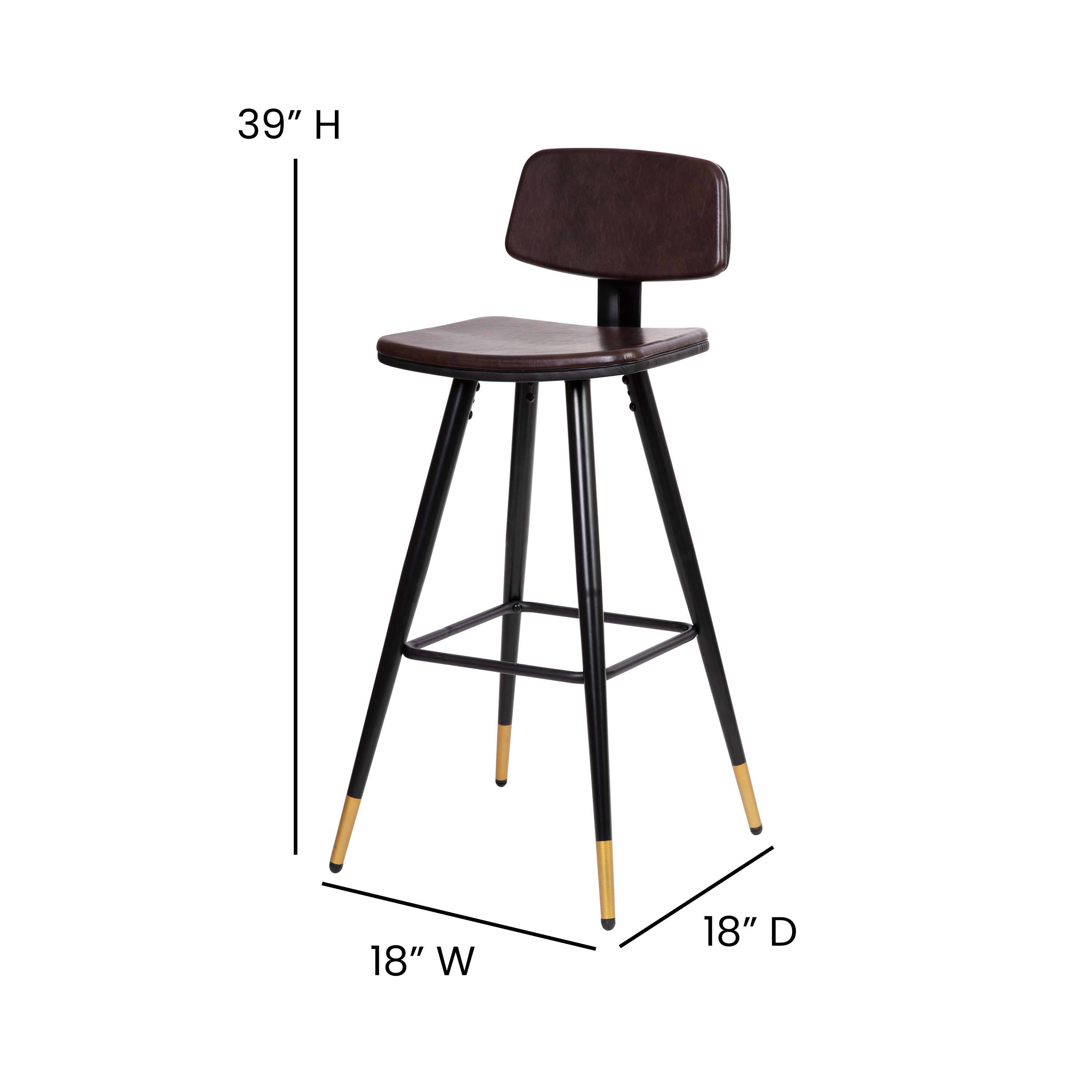 39" H 18" W 18" D