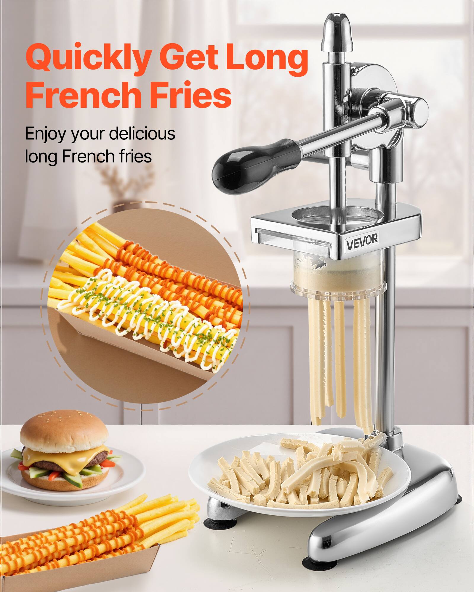 Quickly Get Long French Fries

Enjoy your delicious long French fries

VEVOR