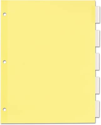 Alt View 2. Avery - Office Essentials Insertable Paper Dividers, 5 Tabs - Clear.