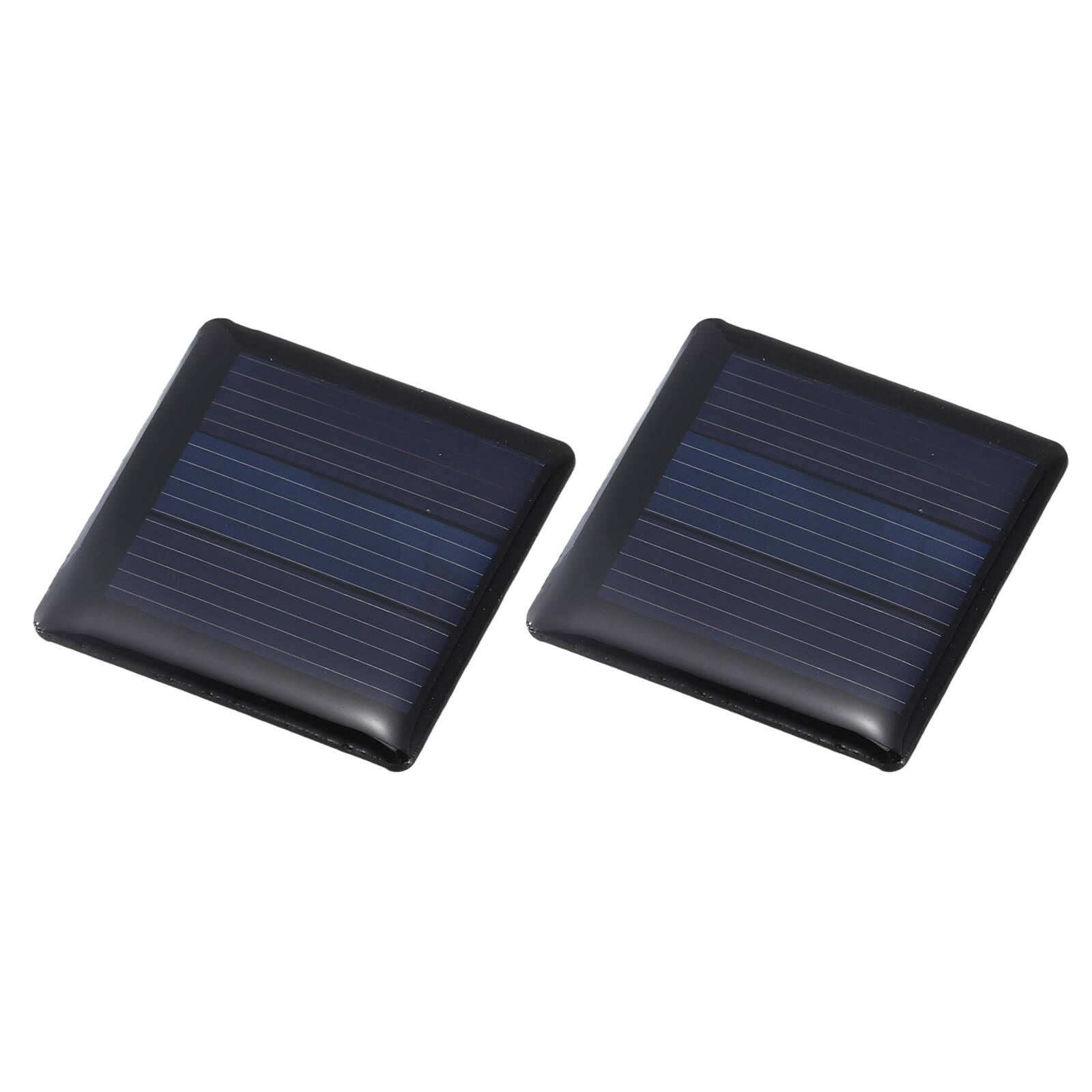 Front. Unique Bargains - 2pcs 1.5V 0.09W 60mA Mini Solar Panels, Small Solar PV Cells for DIY Electric Toy Materials Kits - Black.