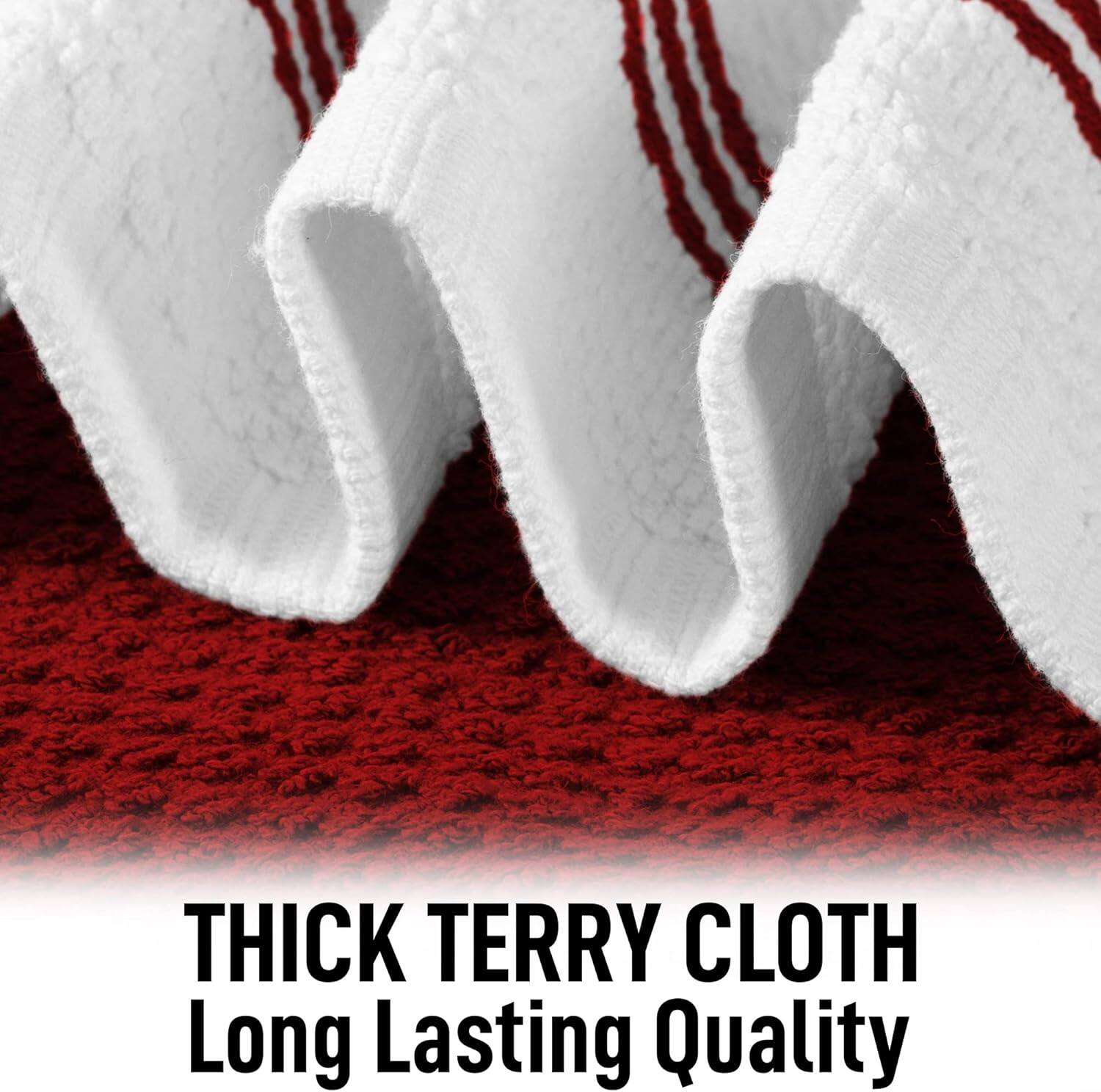 THICK TERRY CLOTH  
Long Lasting Quality