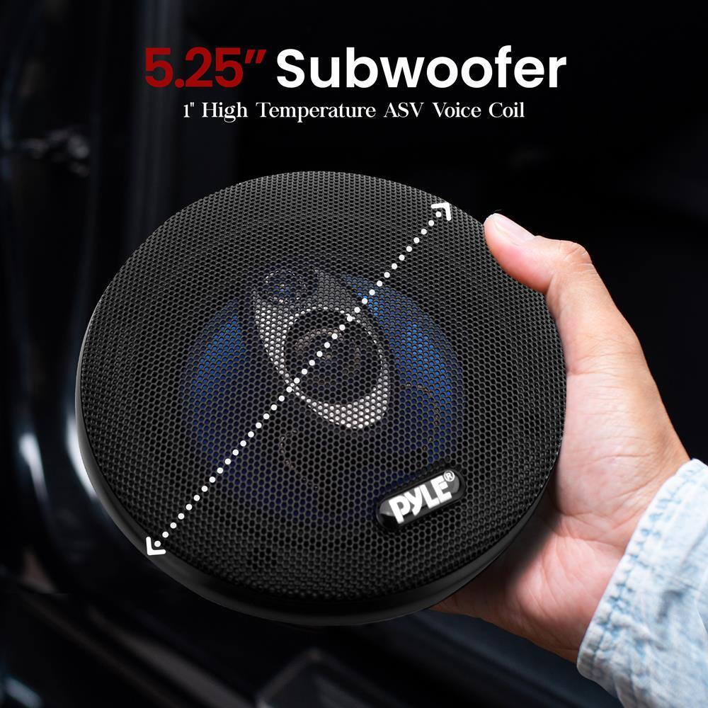 5.25" Subwoofer  
1" High Temperature ASV Voice Coil  
PYLE®