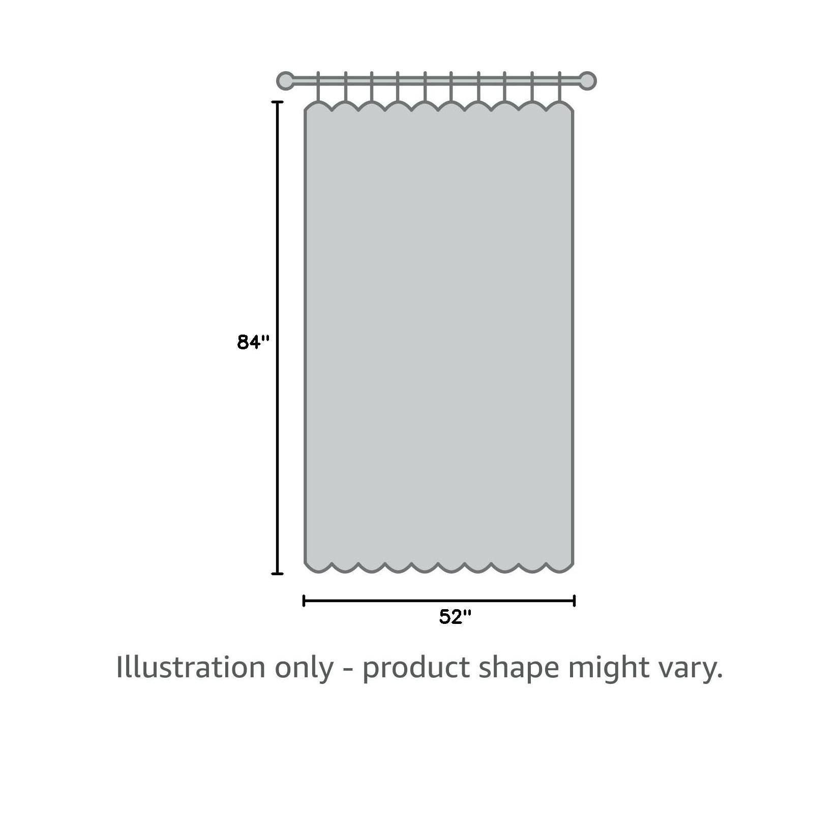 84" x 52" Illustration only - product shape might vary.