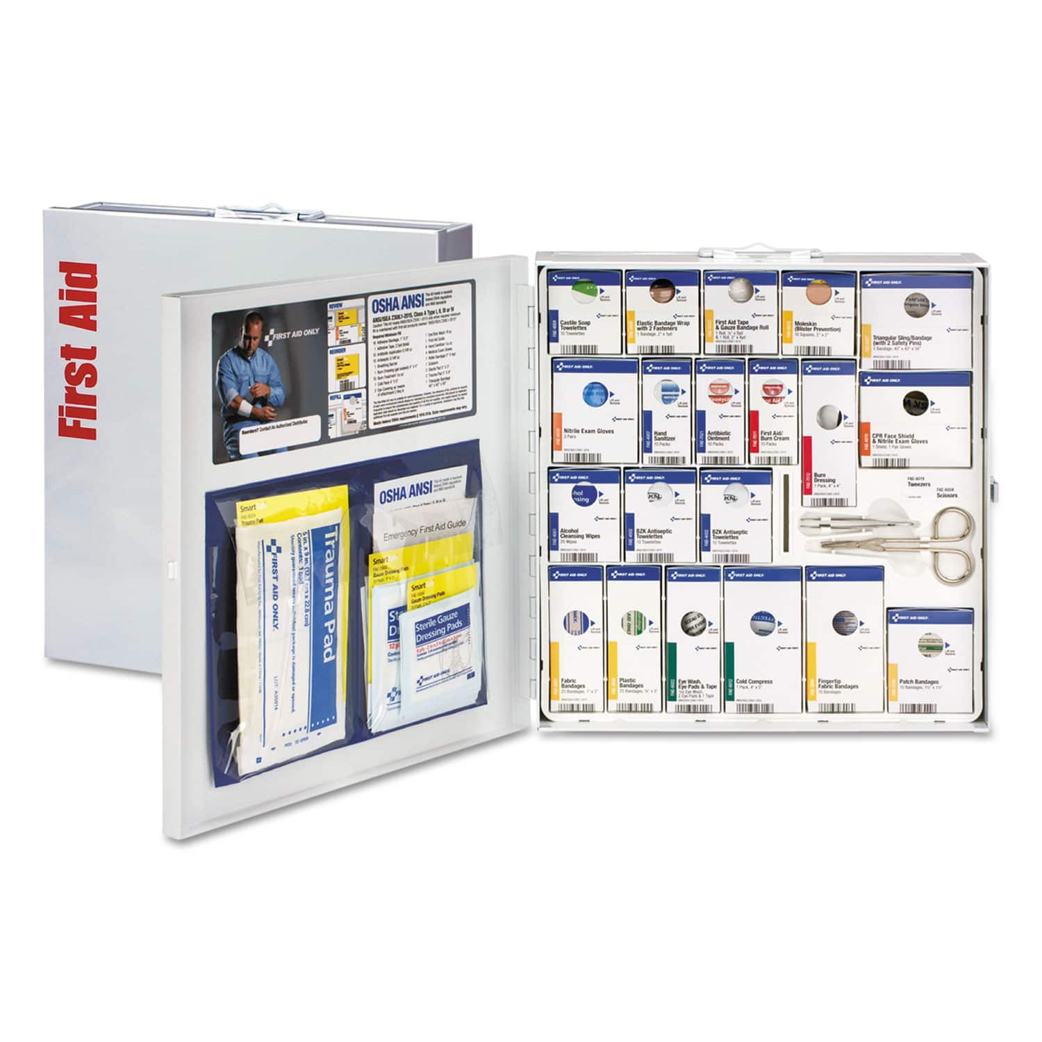 First Aid Only - ANSI 2021 SmartCompliance General Business First Aid Station for 50 People - White