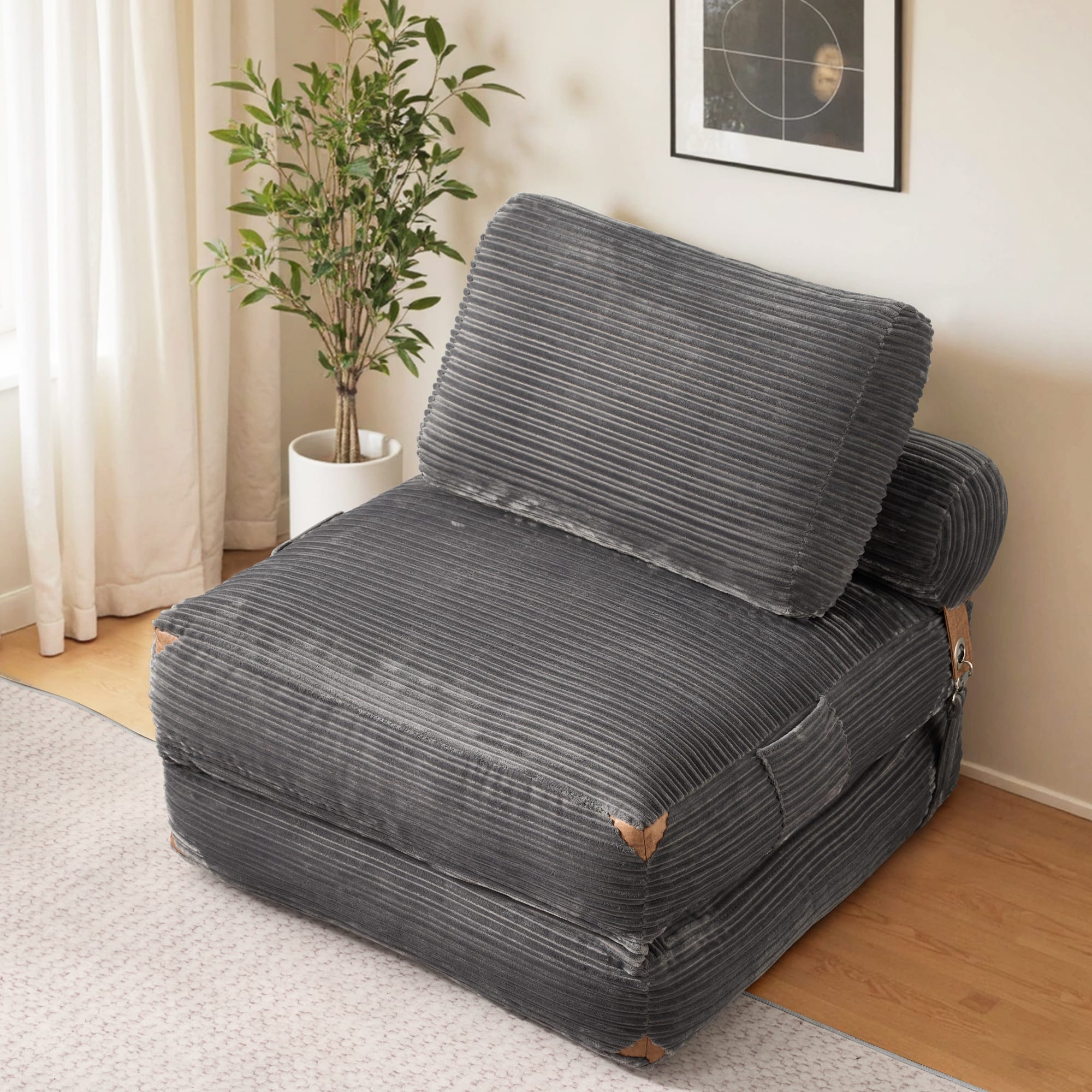 Ovios Folding Sofa Bed, Convertible Sleeper Chair with Pillow