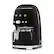 Angle. SMEG - DCF02 Drip 10-Cup Coffee Maker - Black.