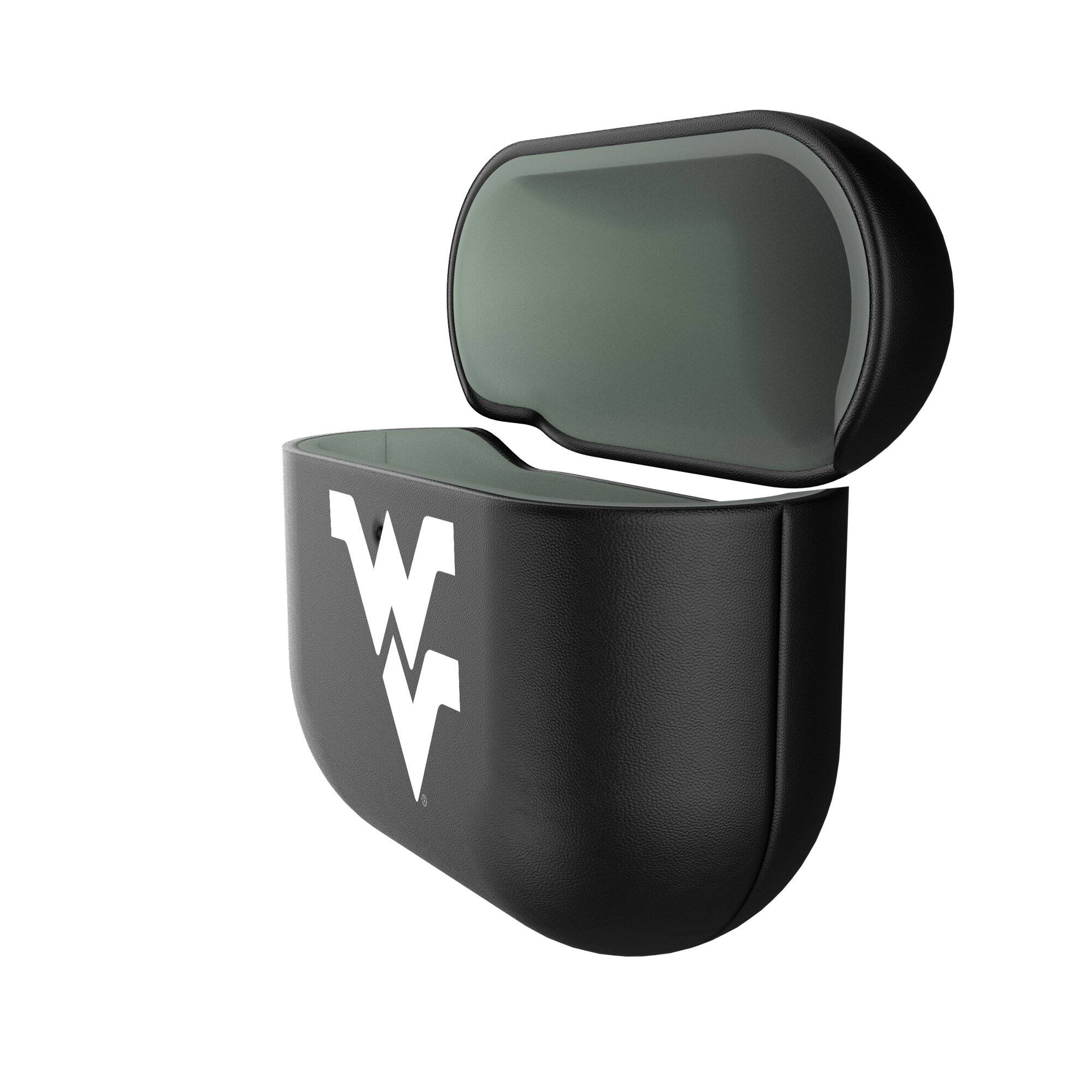 Alt View 1. Keyscaper - West Virginia Mountaineers West Virginia Mountaineers Insignia AirPods 4th Generation Case Cover - No Size - Black.
