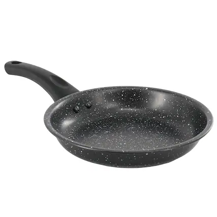 Front. Gibson - Gibson Home Delhi 9.5 Inch Round Nonstick Carbon Steel Frying Pan in Black - Black.