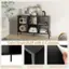 Solid Bookshelf with 6 Cubbies Extra Intermediate Leg Thickened Boards Waterproof Surface