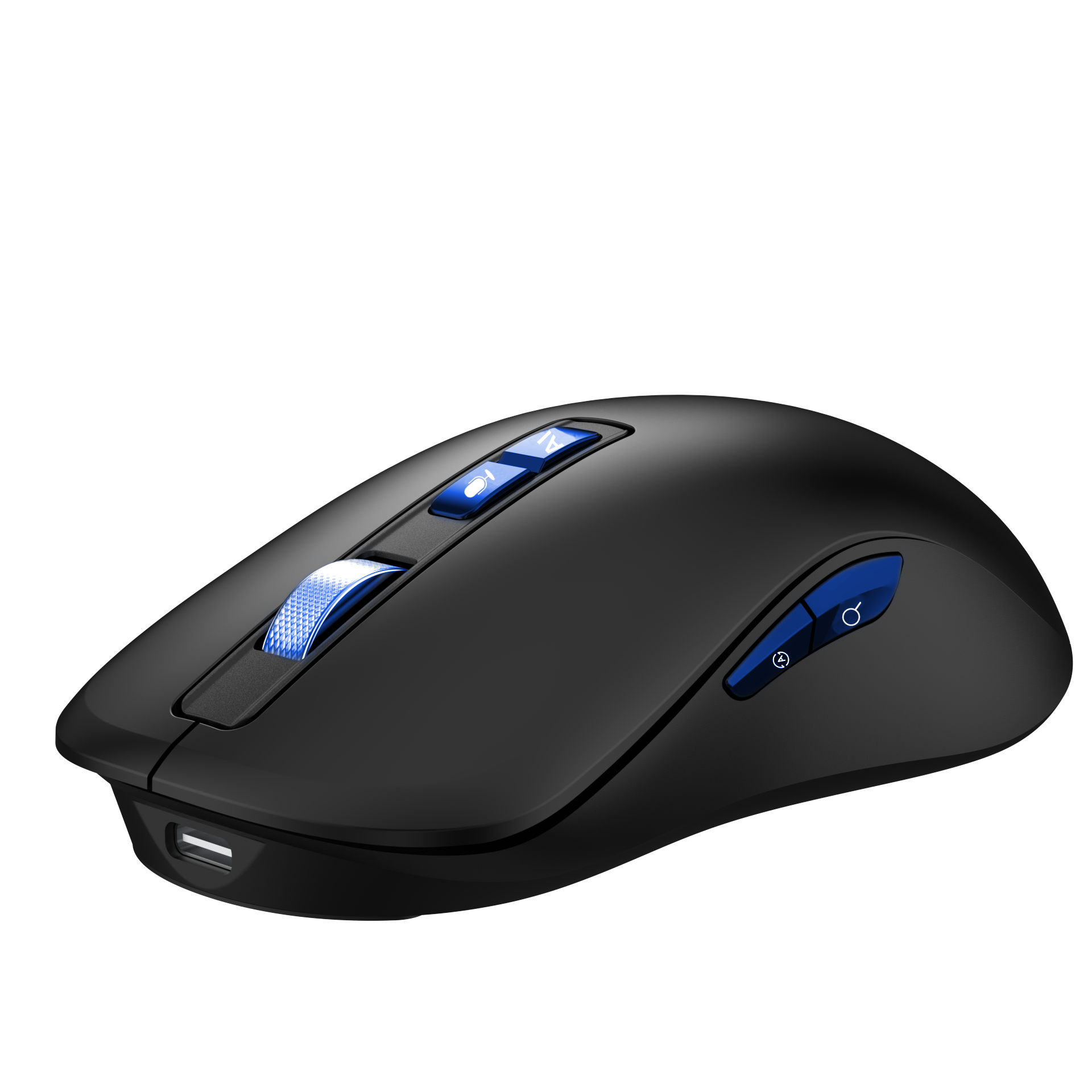 Alt View 2. Azpen - VoiceX Ai Mouse - Black.