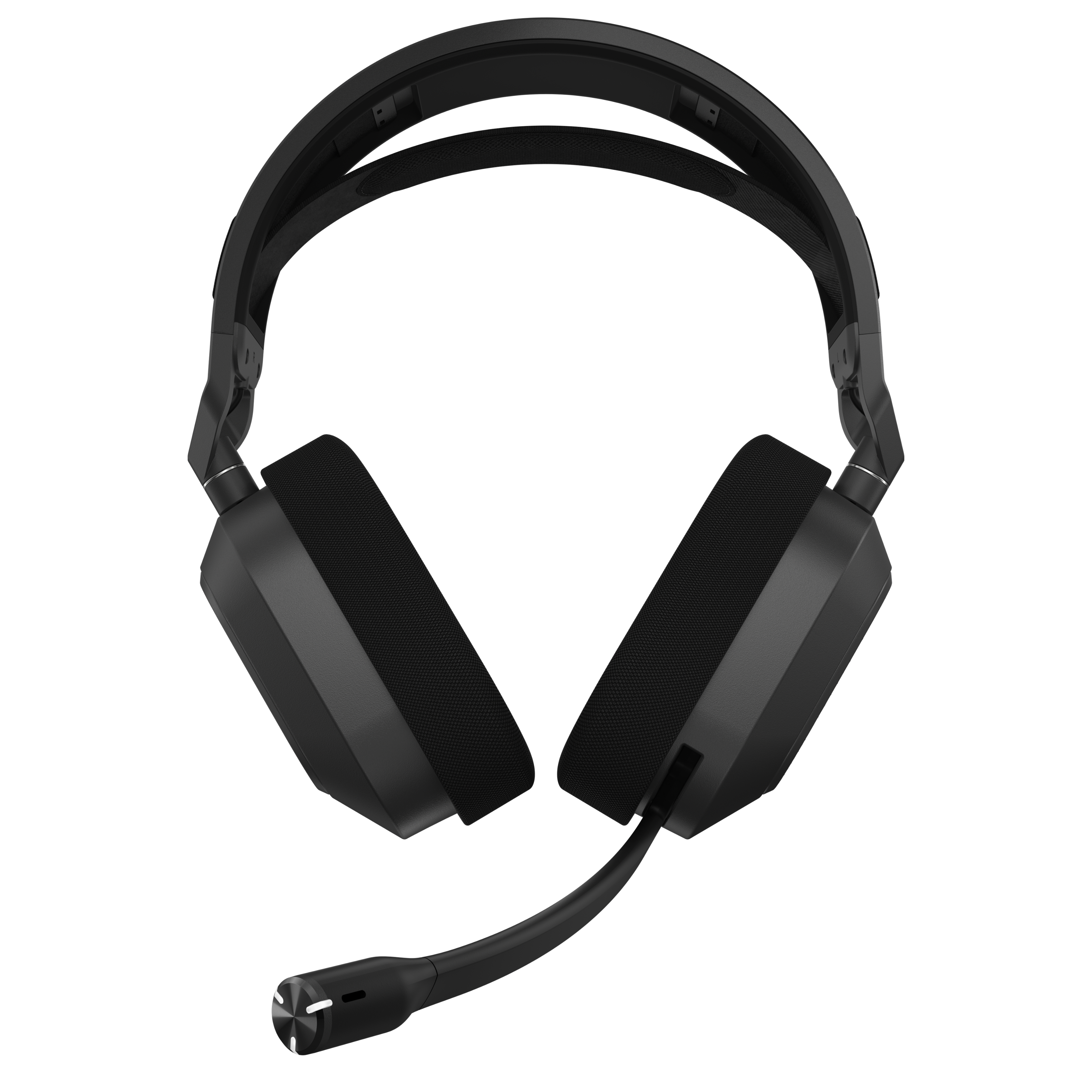 Alt View 7. CORSAIR - HS80 v2 Max Wireless Gaming Headset with 2.4GHz + Bluetooth Simultaneous for PC, PS5, PS4, Switch, Mobile - Steel Gray.