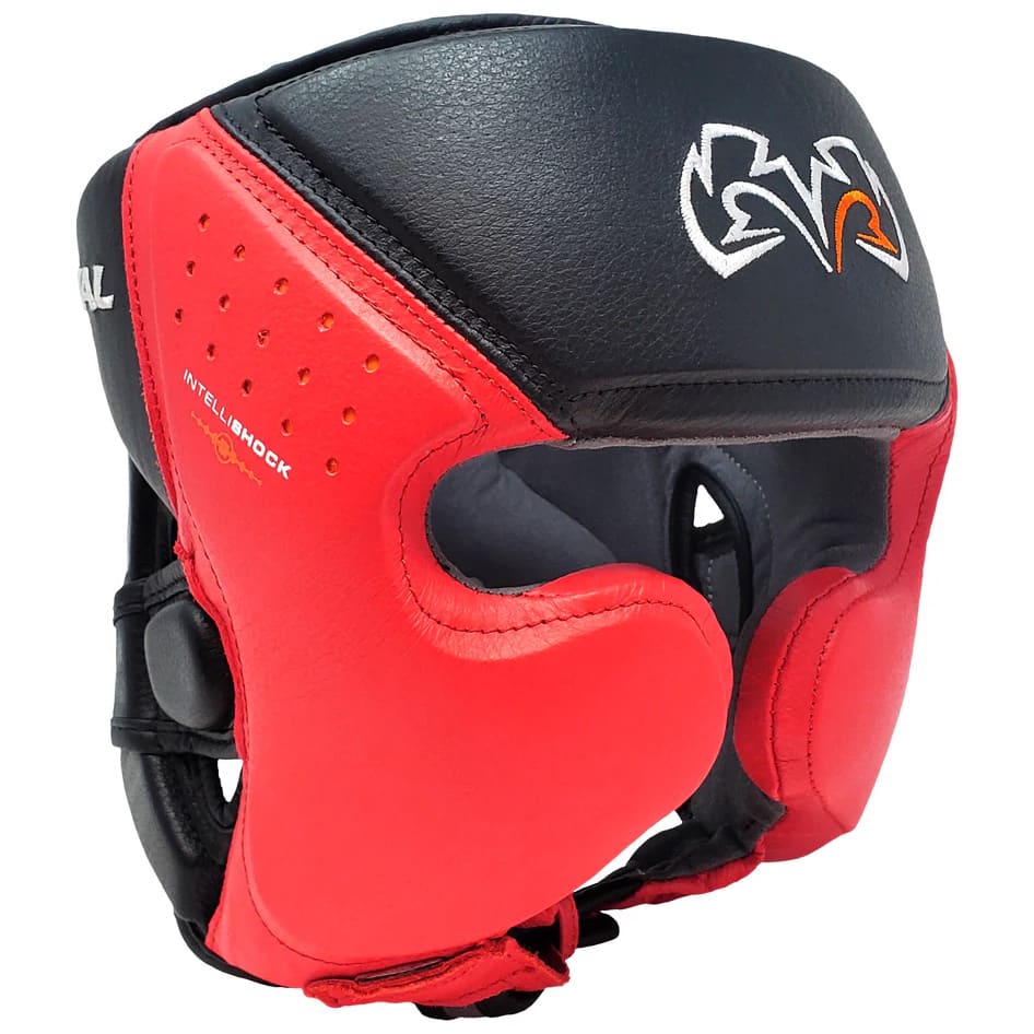 RIVAL - Boxing RHG10 Intelli-Shock Headgear - Small - Black/Red