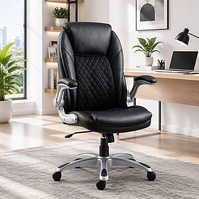 Staples Sorina Ergonomic Bonded Leather Swivel Executive Chair