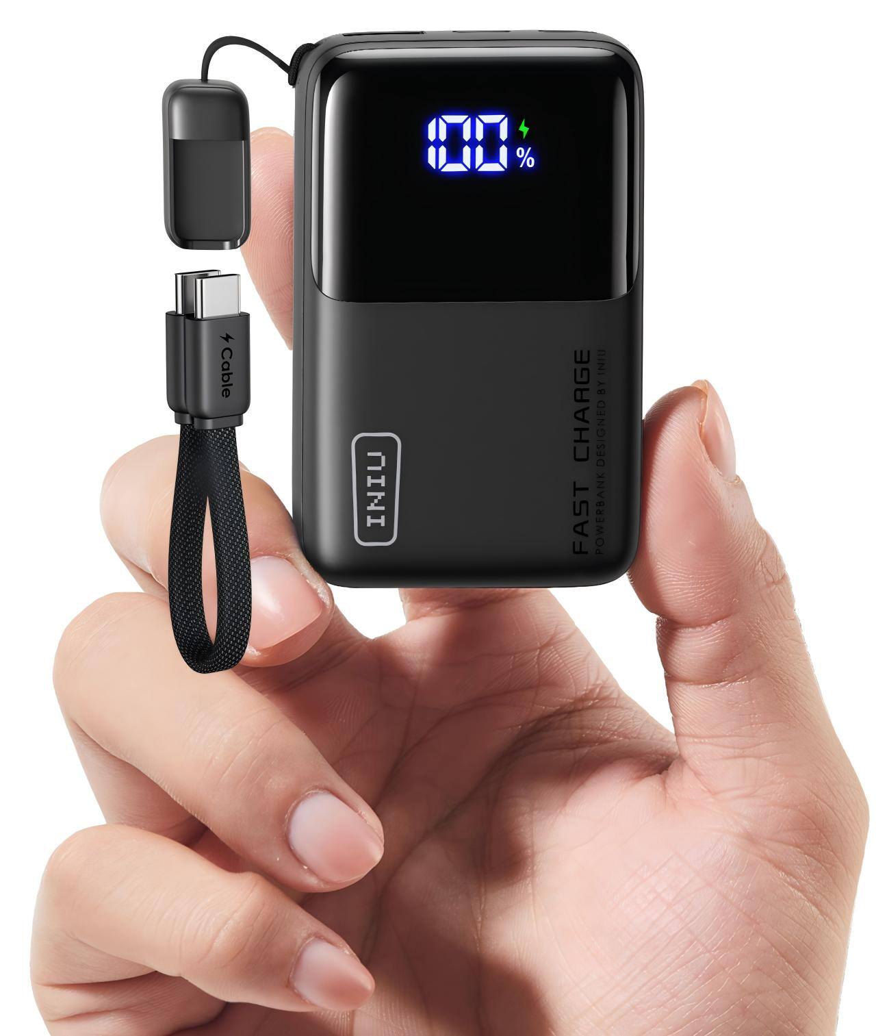 100% Cable INIU RINI BY CHARGE DESIGNED FAST POWERBANK