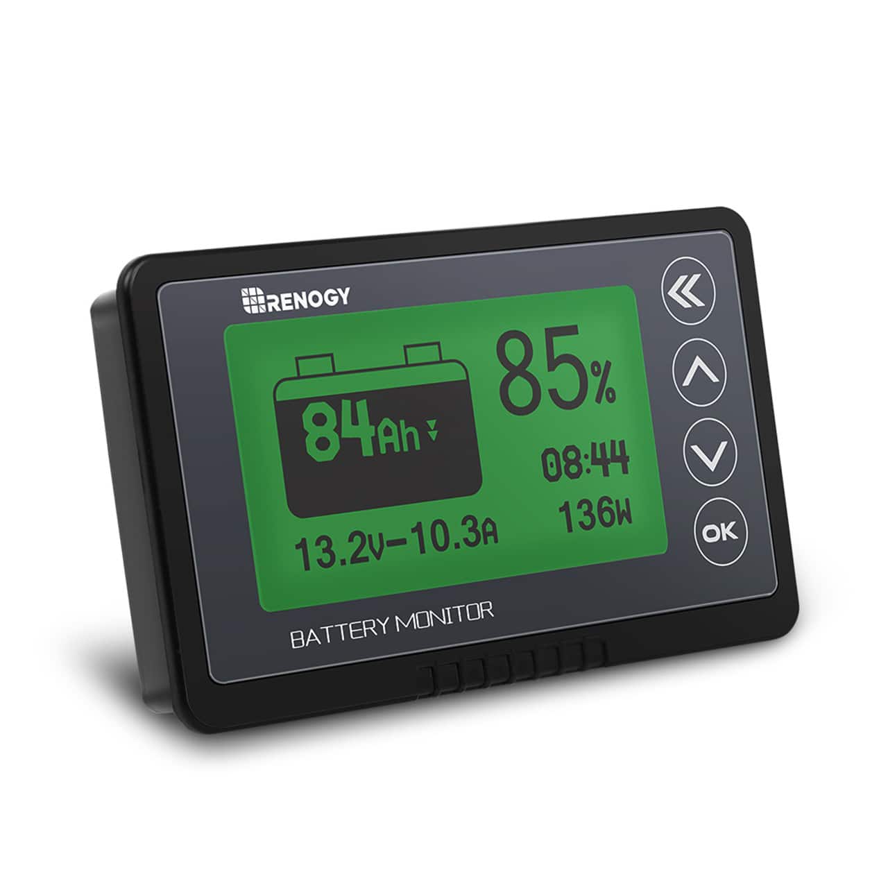 Renogy - 500A Battery Monitor With Shunt - Black - Front_Zoom