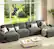 Front. Dyonery - Dyonery 158" Extra Large Modular Sectional Sofa, CHENILLE Fabric, , Tool-Free Assembly,Gray - Gray.
