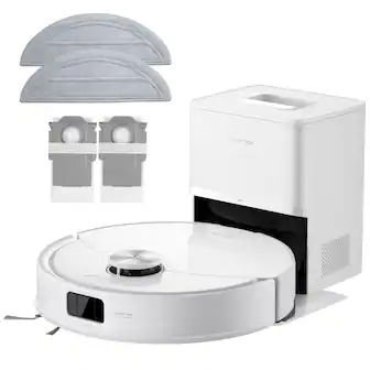 Roborock - Q10 Series Robot Vacuum & Mop, 10000Pa Suction, 70 Days Self-Emptying, Anti-Tangle Brush, Obstacle Avoidance - White