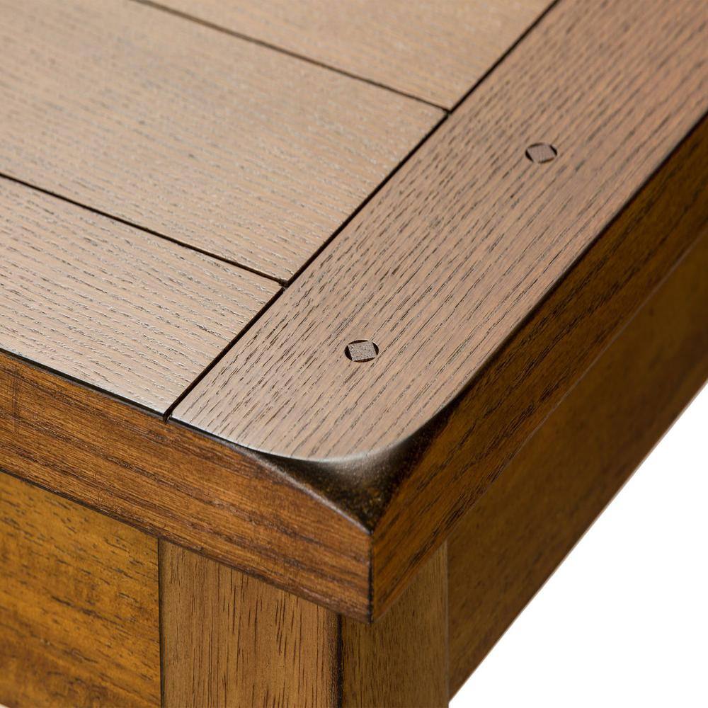 Alt View 2. Liberty Furniture Industries - Treasures Rectangular Leg Table - Oak in Rustic Oak - Brown.