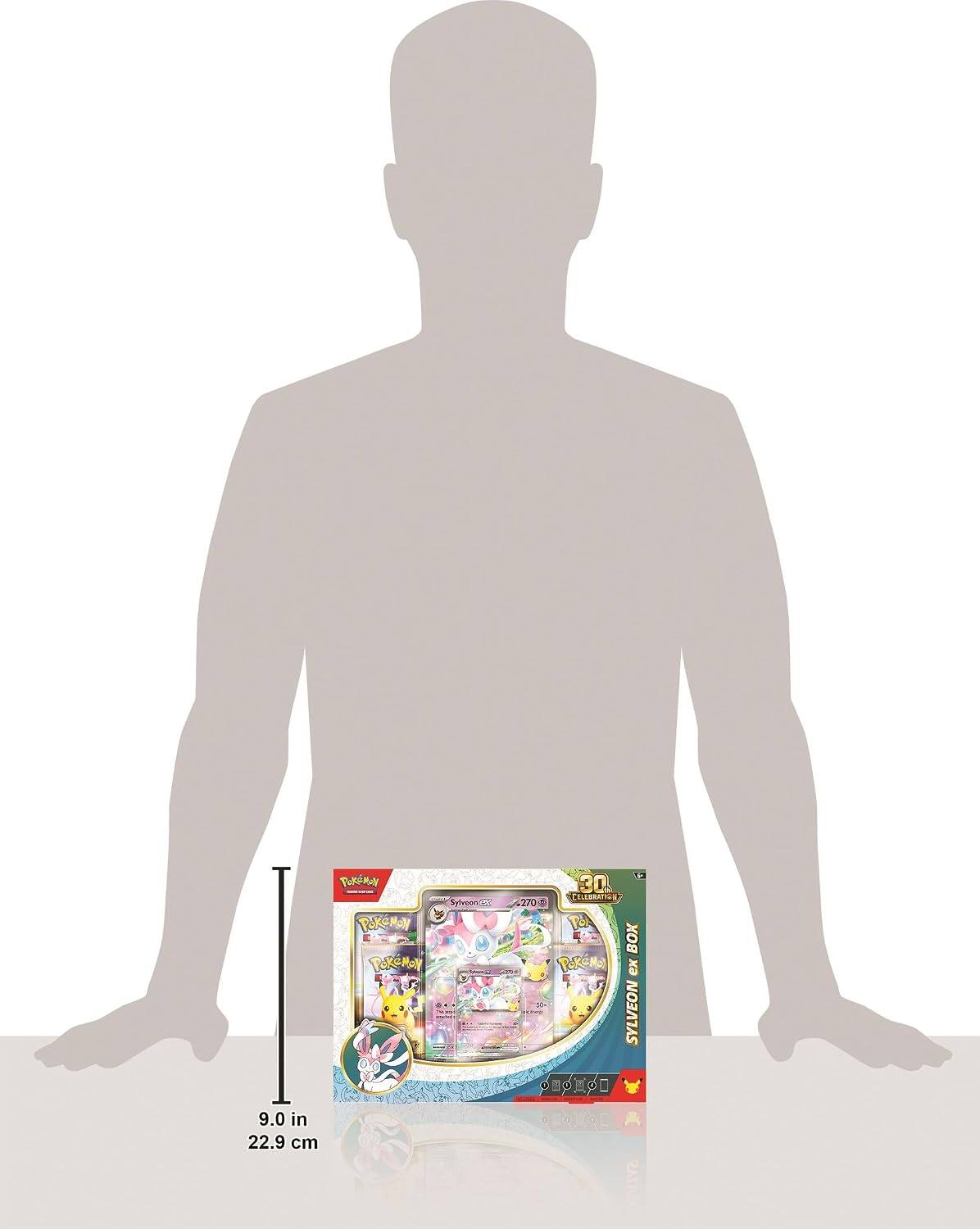 Pokémon Pokémon  
Sylveon  
30 CELEBRATION 270 TOK BOX  
Pokémon EX SYLVEON  
9.0 in 22.9 cm