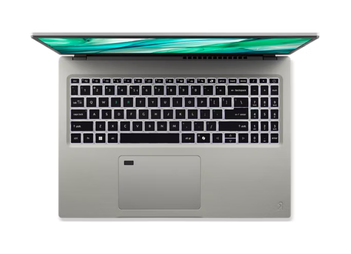 Back. Acer - Aspire Vero 16 AV16-51P-5641 Laptop – Intel Core i5, 16GB RAM, 512GB SSD, 16" WUXGA Display - Silver.