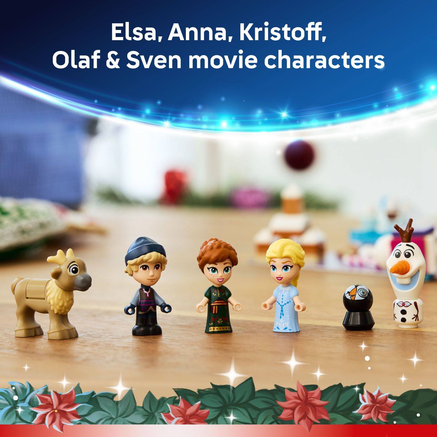 Elsa, Anna, Kristoff, Olaf & Sven movie characters
