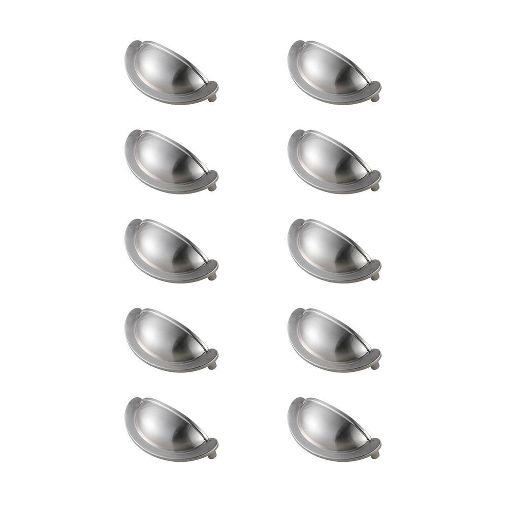 Alt View 2. Elegant Decor - Claude 2-3/4" Center to Center Brushed Nickel Cup Bar Pull Multipack (set of 10) - Brushed Nickel.