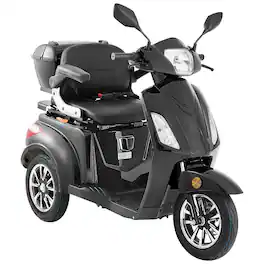 Loheer - Heavy Duty 3-Wheel Mobility Scooter 1000W All Terrain 500lbs Capacity Long Range Electric Wheelchair for Adults - Red