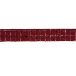 BreeBe - Tattersall Plaid Wired Ribbon 2.5" x 5 Yds - Red