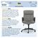 Alt View 20. Serta - Hannah Upholstered Executive Office Chair with Pillowed Headrest - Soft Plush - Gray.