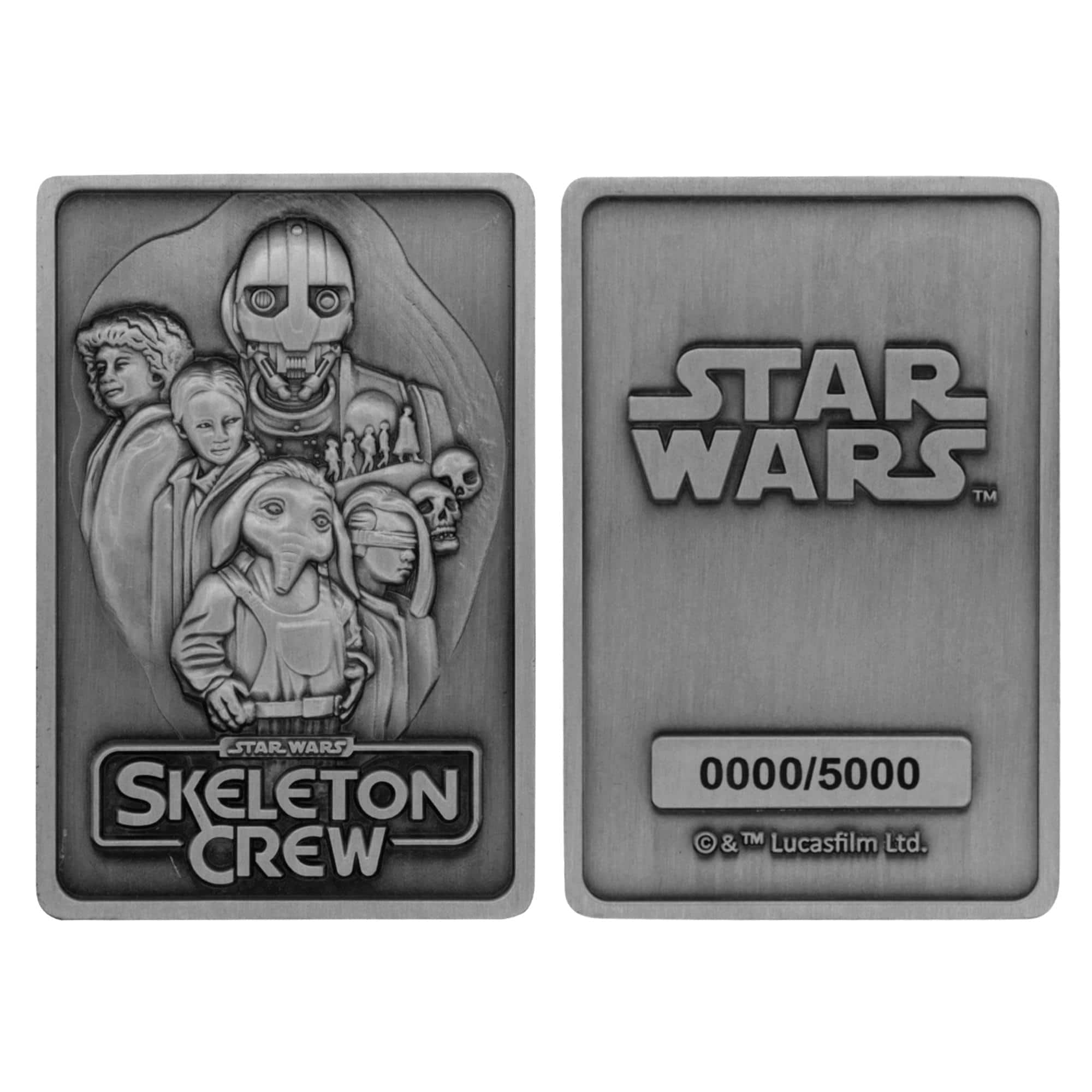 Star Wars - Star Wars: Skeleton Crew Limited Edition Embossed Double-Sided Metal Ingot - Silver