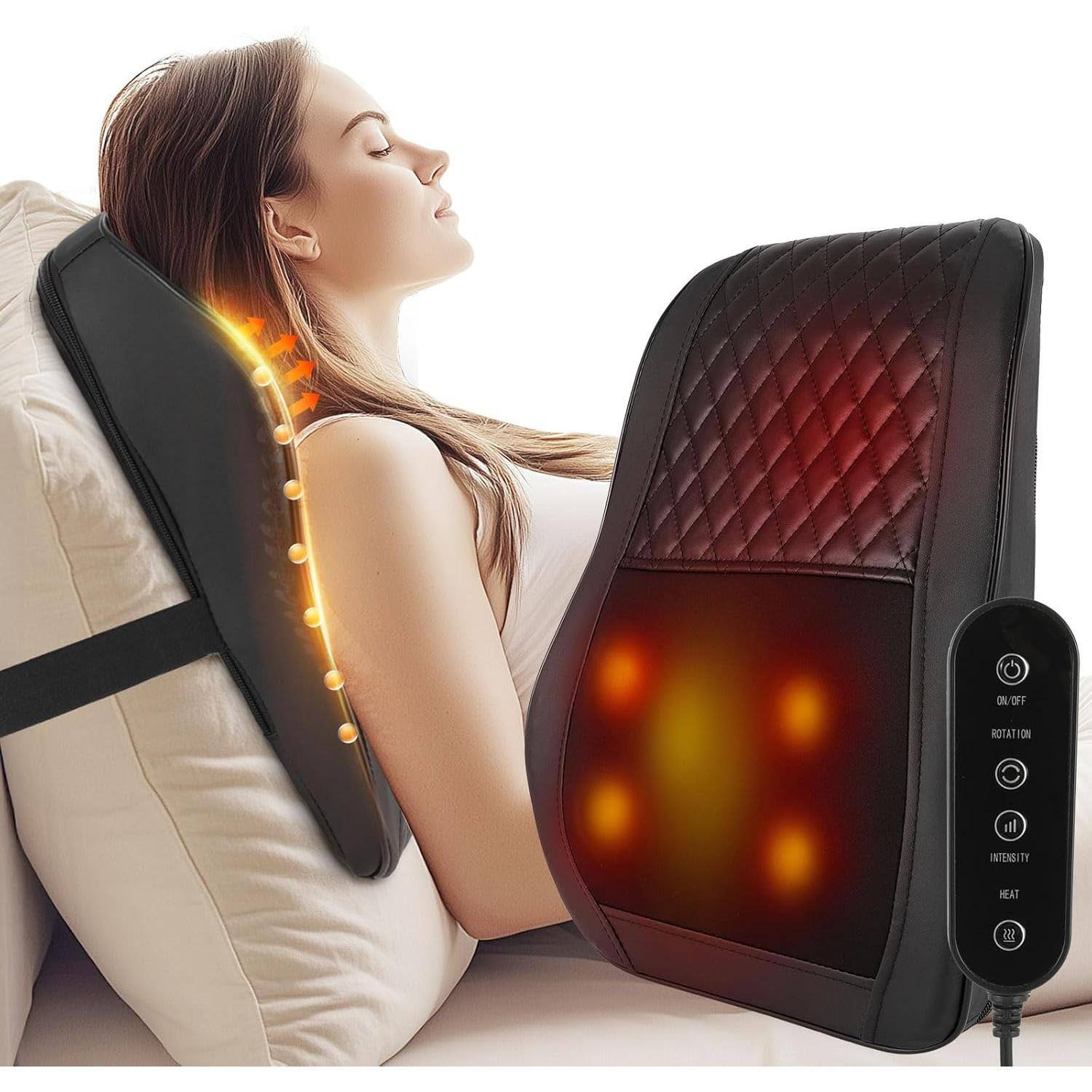 The Best Inks - Cordless Neck and with Heat Deep Tissue Shiatsu for Massage Pillow back Lower Birthday Gifts Women Mothers Day Mom Dad - Default