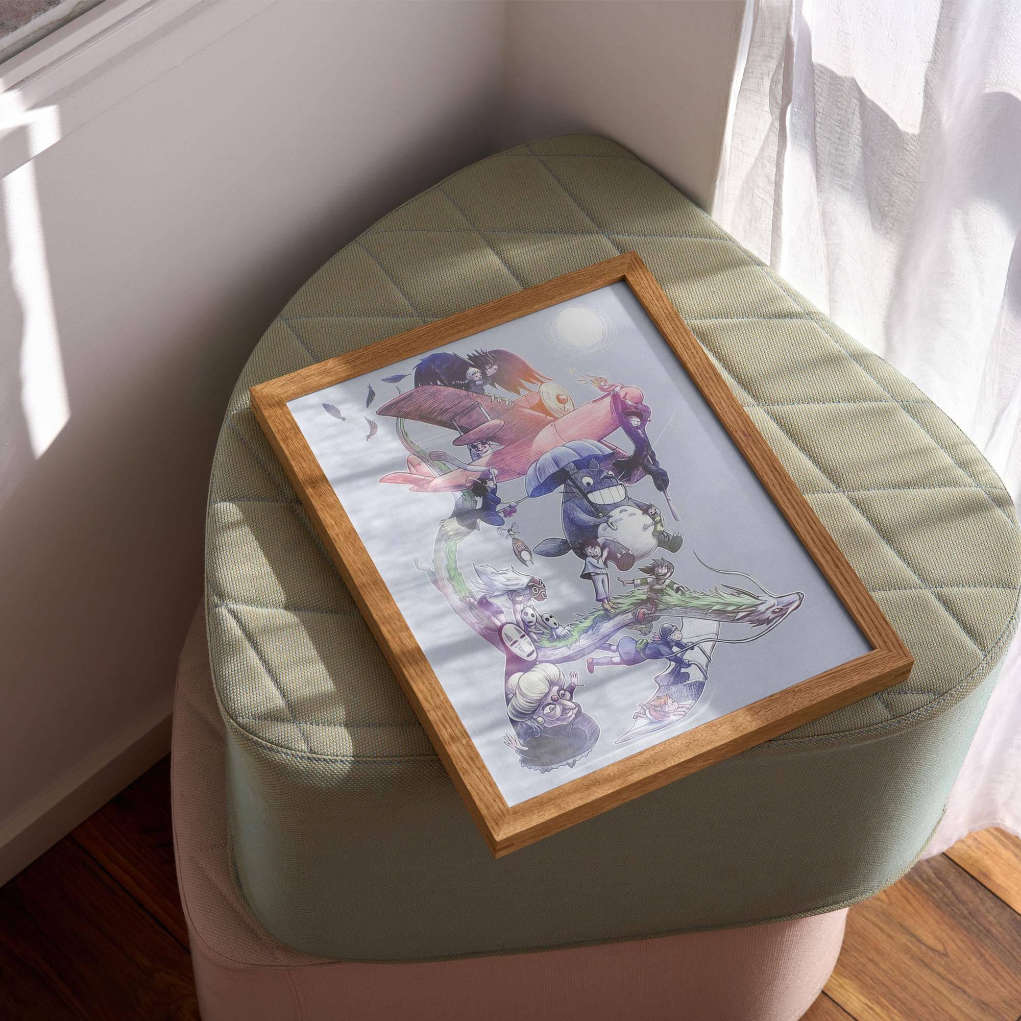 Alt View 1. Nerd Block - Studio Ghibli 8x10 Art Print by MoisEscudero (Nerd Block Exclusive) - Multicolored.