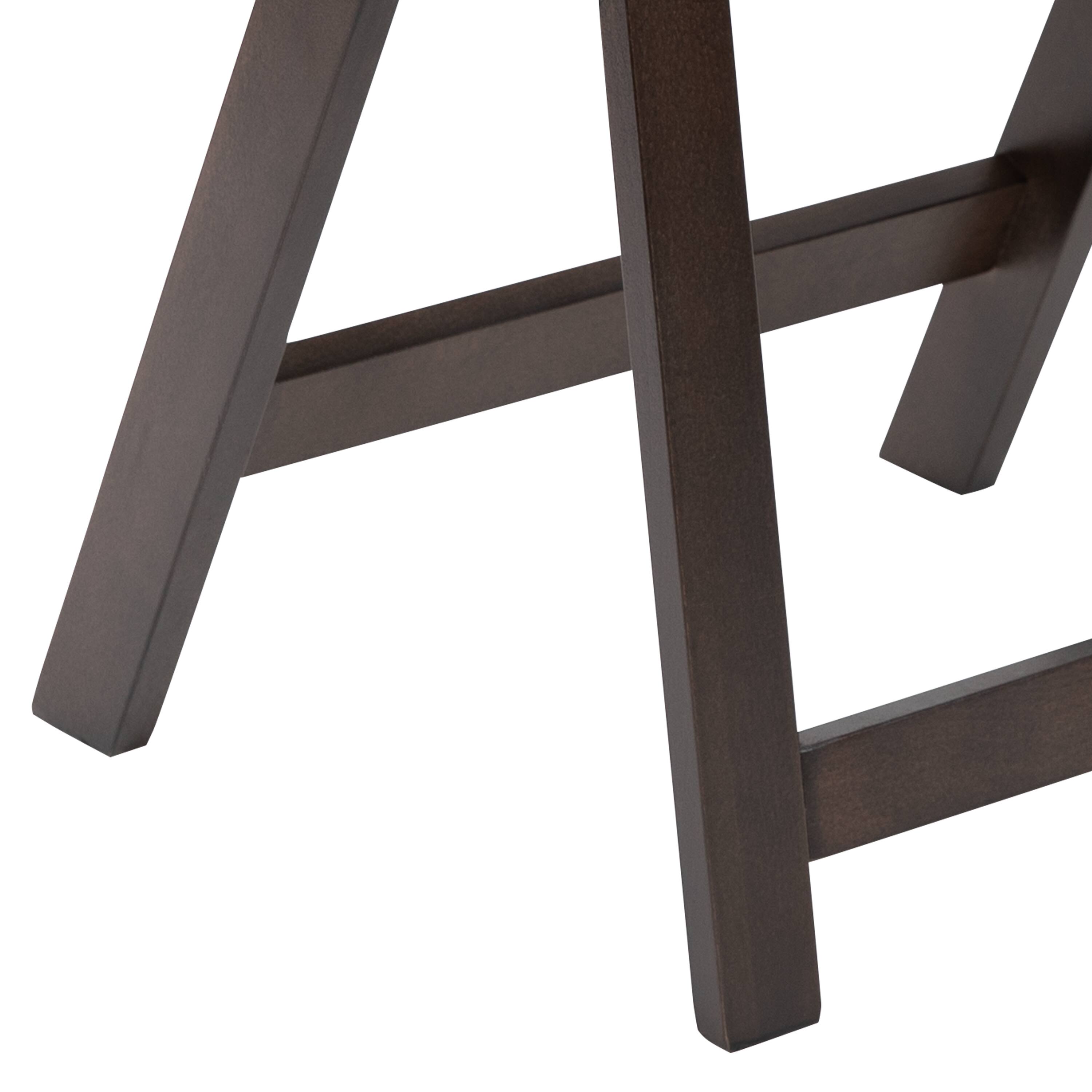 Alt View 9. Emma + Oliver - Wood Folding Chair with Vinyl Padded Seat - Chocolate.