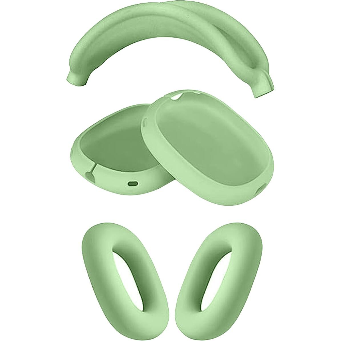Alt View 11. SaharaCase - Silicone Combo Kit Case for Apple AirPods Max Headphones - Green.