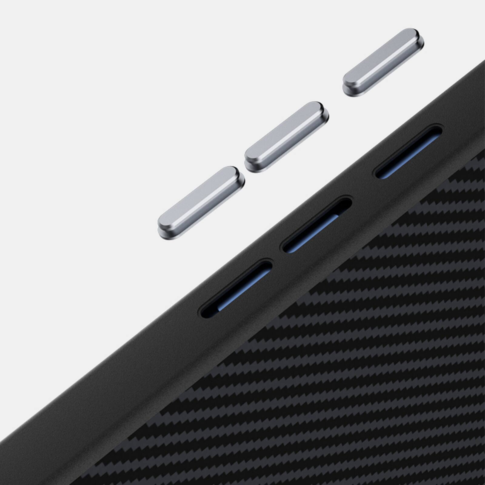 Alt View 1. Dteck - Carbon Fiber Texture Magnetic Case for Google Pixel 10 Pro, Shockproof Slim Protective Cover with Metal Camera Ring - Blue.