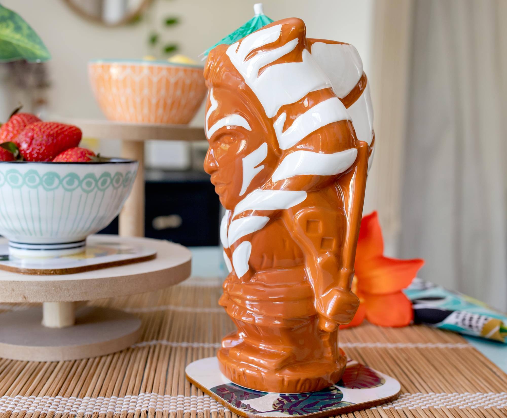 Alt View 2. Star Wars - Geeki Tikis Star Wars: The Mandalorian Ahsoka Tano Ceramic Mug | Holds 18 Ounces - Brown.