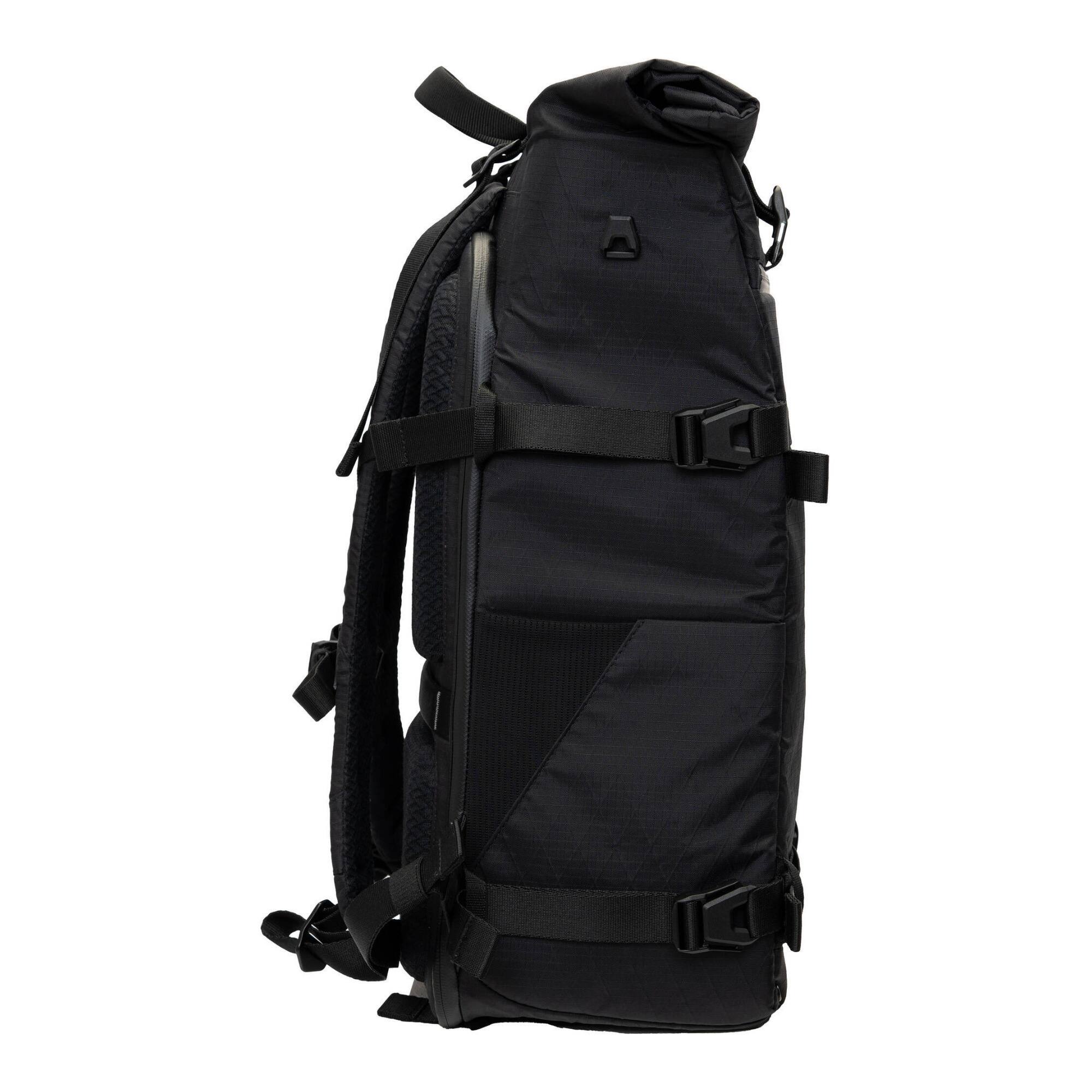 Back. Sakk Gear - Sakk Gear Rolltop Ranger Water-resistant Camera Backpack (25L, Black) - Black.