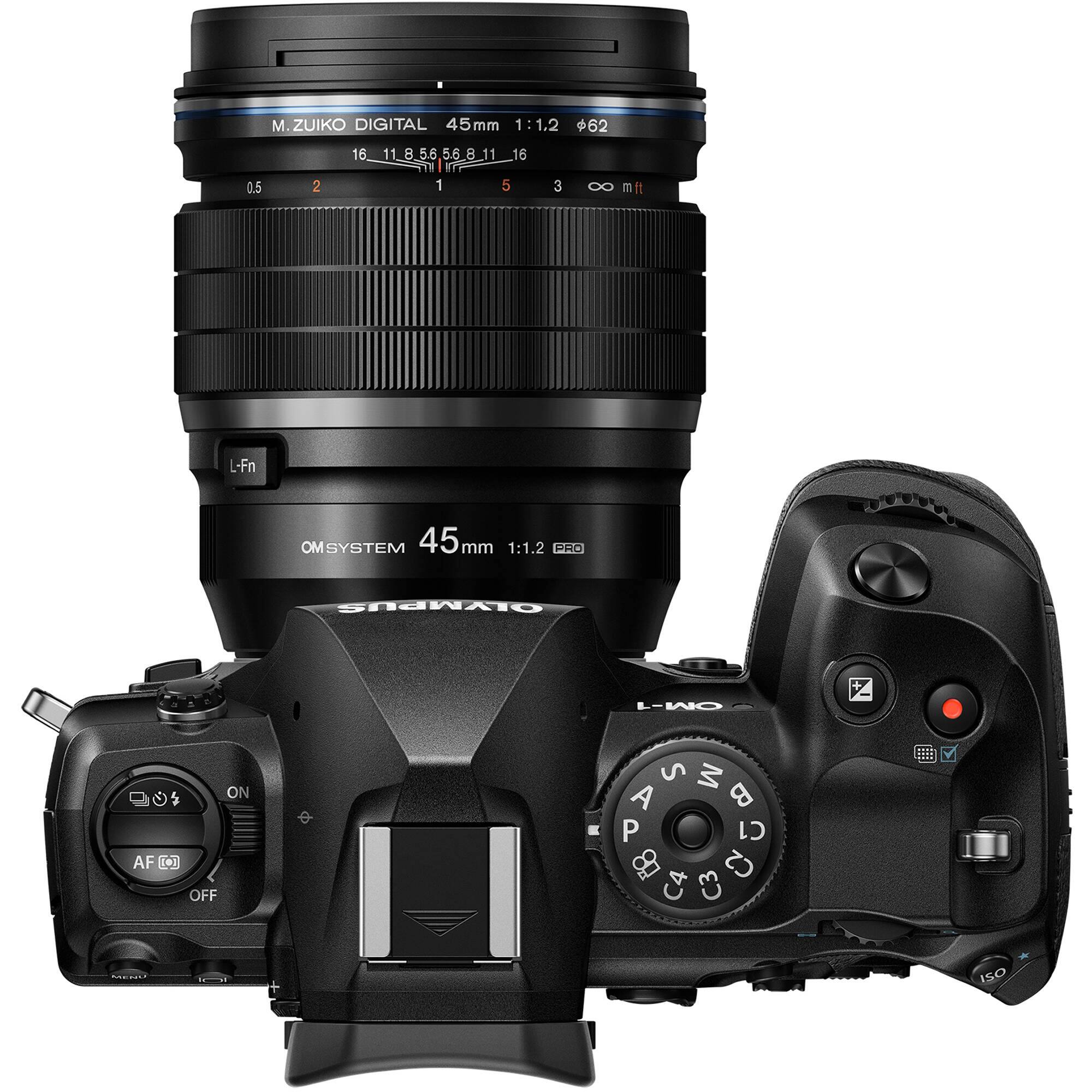 0.5 M. ZUIKO DIGITAL 45mm 1:1.2 +62 16 11_8_56,56.8_1116 11 8.5.6 5.6 8 11 16 8 1T7 2 1 5 3 m it L-Fn OM SYSTEM 45mm mm 1:1.2 PHO OLYMPUS OM-1 ON AF () OFF S M A P C1 08 C2 C4 C3 I ISO