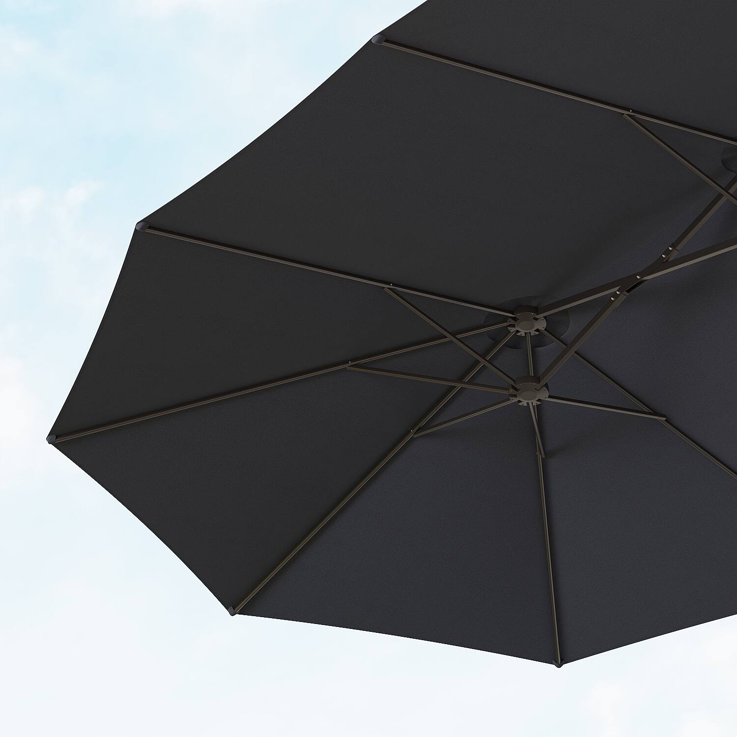 Alt View 7. FUFU & GAGA - FUFU&GAGA Extra - Large Patio Umbrella: Ultimate Shade for Outdoor Spaces - Dark Blue.