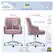 Left. Serta - Leighton Modern Memory Foam & Twill Fabric Home Office Chair - Lilac.