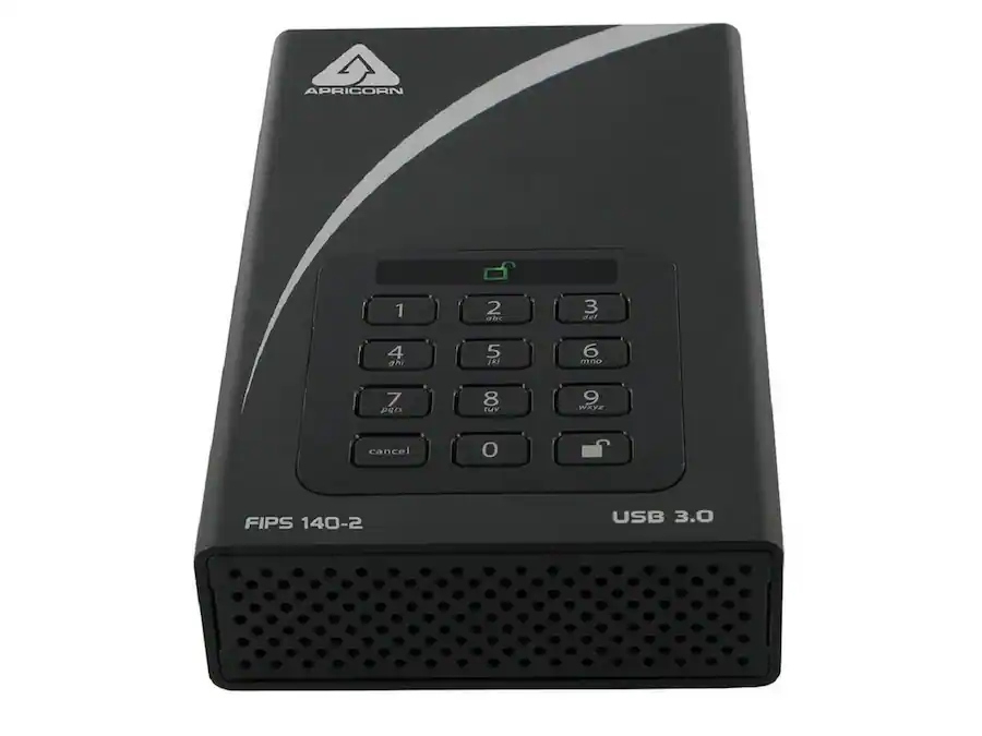 Apocorin Apricorn Aegis Padlock DT 6TB USB 3.0 FIPS 140 2 Encrypted Hard Drive ...