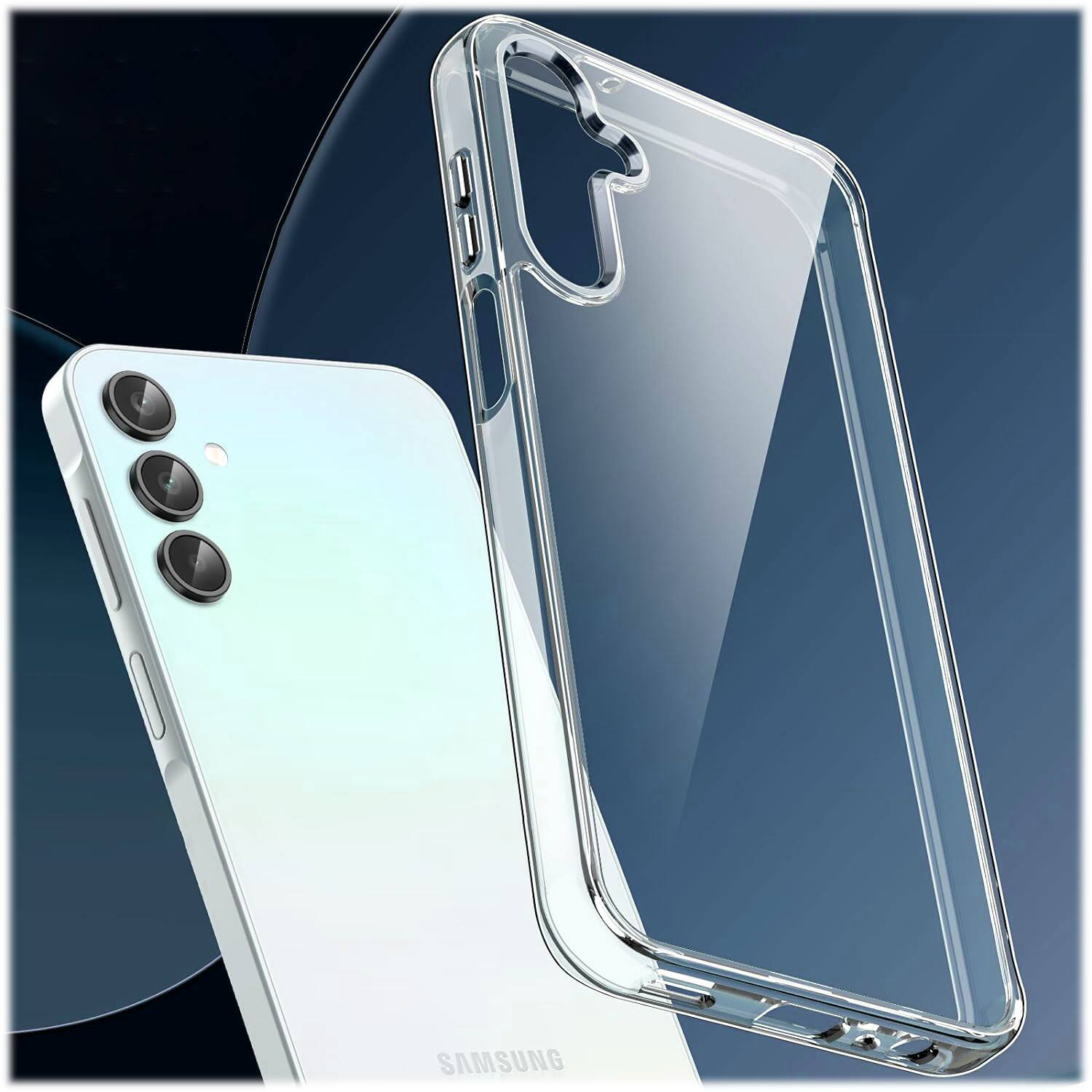 Alt View 12. SaharaCase - Hybrid-Flex Hard Shell Series Case for Samsung Galaxy A15 5G - Clear.