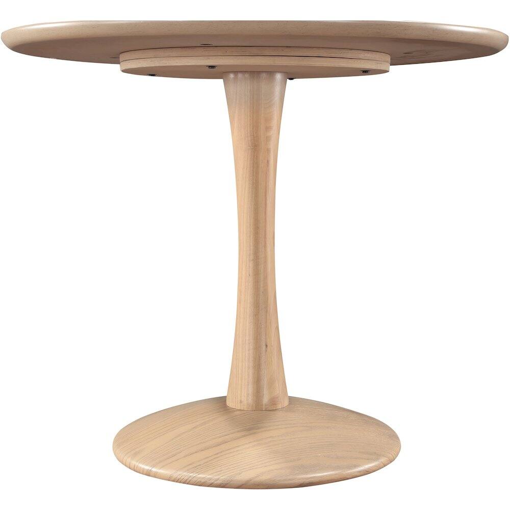 Alt View 1. Meridian Furniture - Holly Natural Oak Dining Table - Brown.