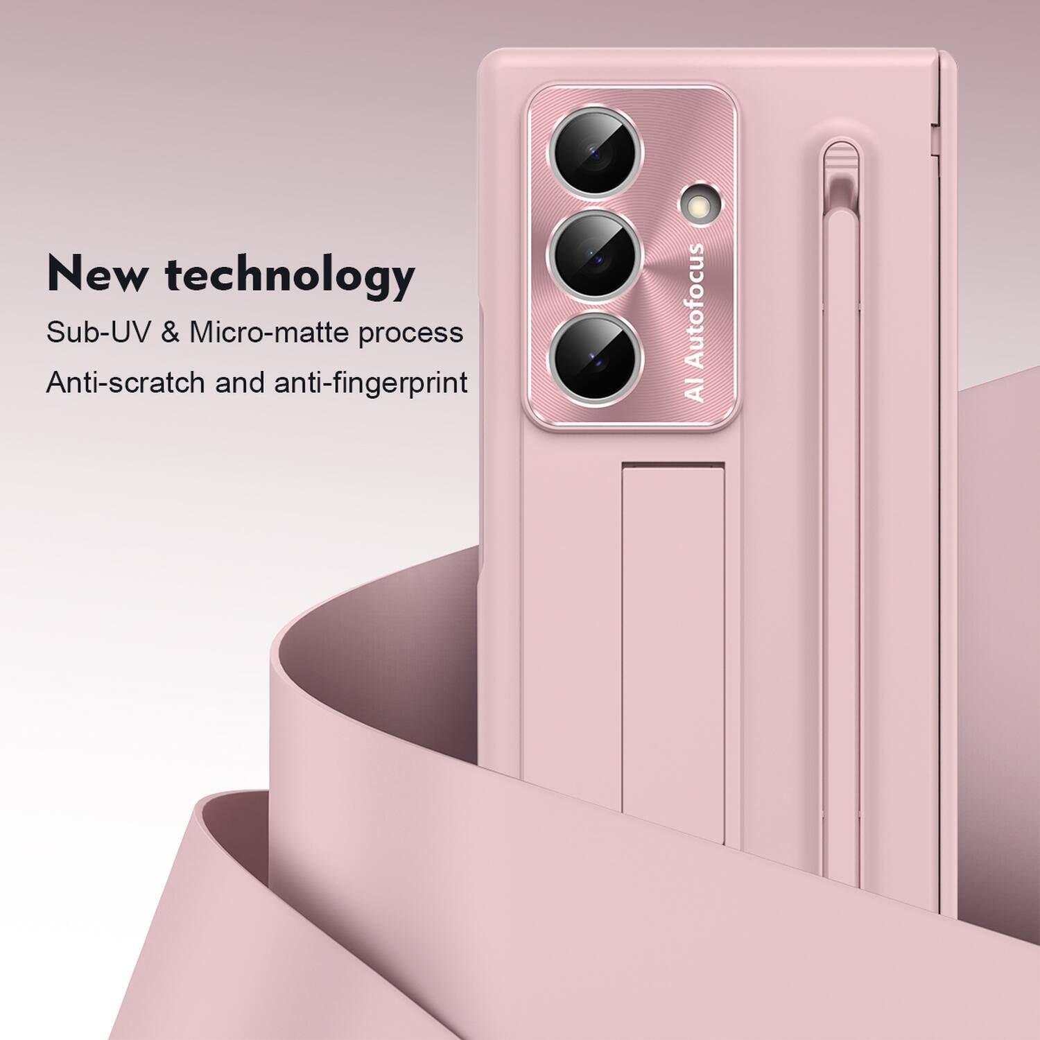 New technology  
Sub-UV & Micro-matte process  
Anti-scratch and anti-fingerprint  
AI Autofocus