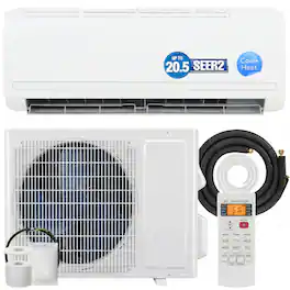 Homcom - BTU Mini Split Air Conditioner and Heat Pump - White