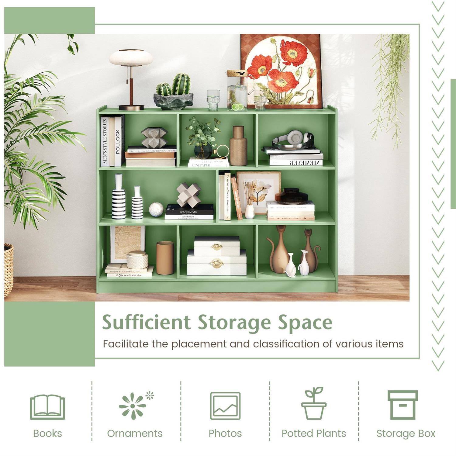 MENSSTYLESTORIES POLLOCK E MEMEYER

Sufficient Storage Space  
Facilitate the placement and classification of various items

- Books
- Ornaments
- Photos
- Potted Plants
- Storage Box